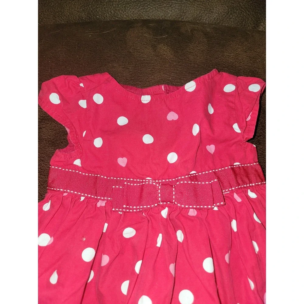 Gymboree valentine's day heart polka dot dress size 3 6 months